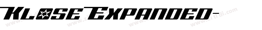 Klose Expanded字体转换
